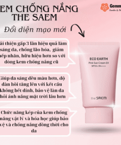 Kem chống nắng The Saem Pink Sun Cream SPF50+ PA++++ 50ml (1)