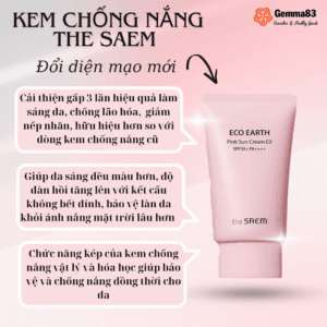 Kem chống nắng The Saem Pink Sun Cream SPF50+ PA++++ 50ml (1)