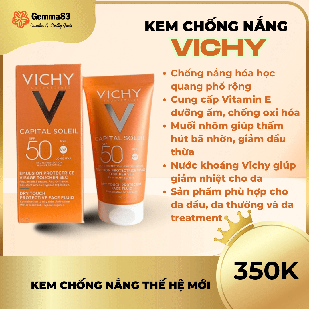 Kem chống nắng Vichy SPF50 PA+++ Pháp 50ml (3)