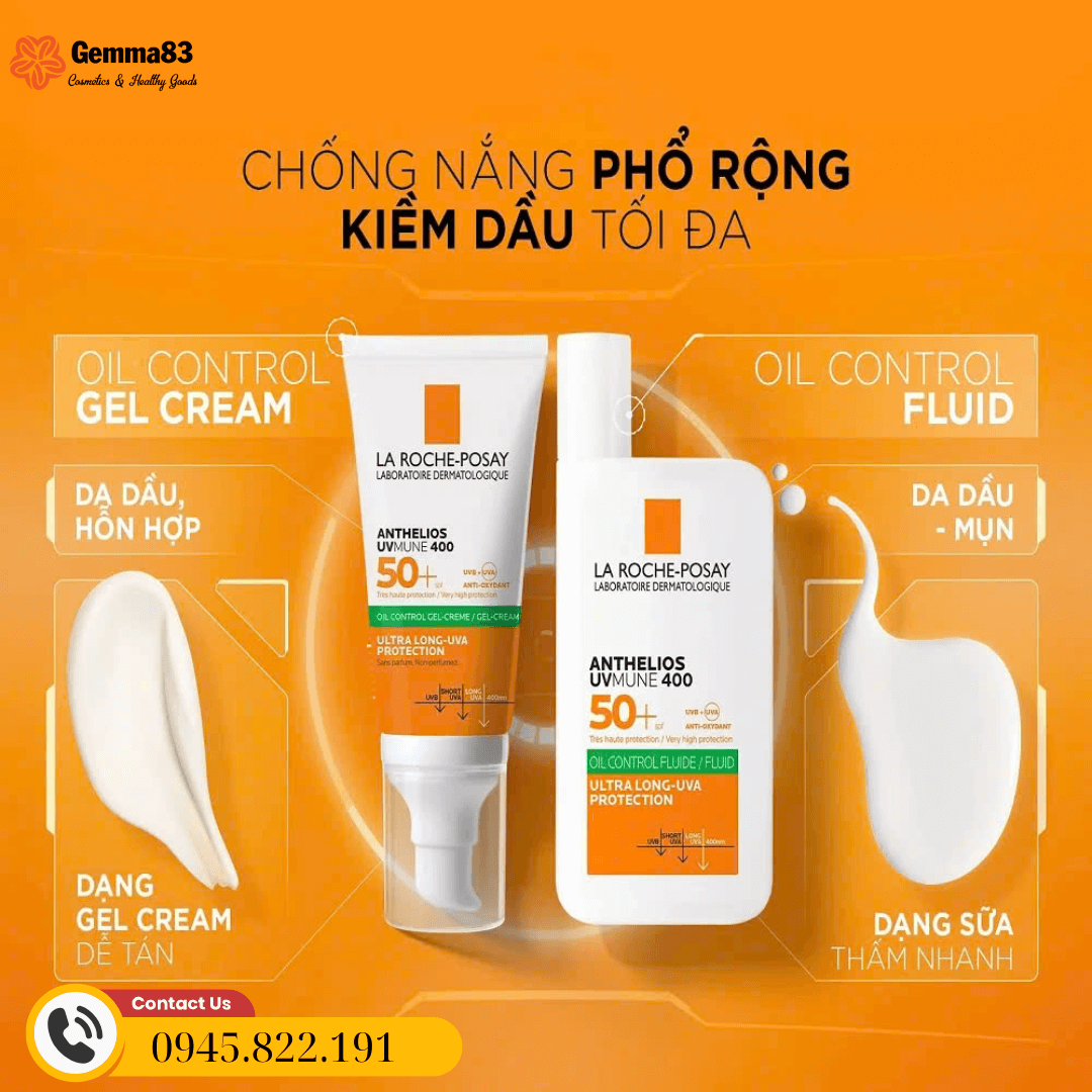 Kem chống nắng cho da dầu mụn La Roche Posay Anthelios SPF50+ 50ml (3)