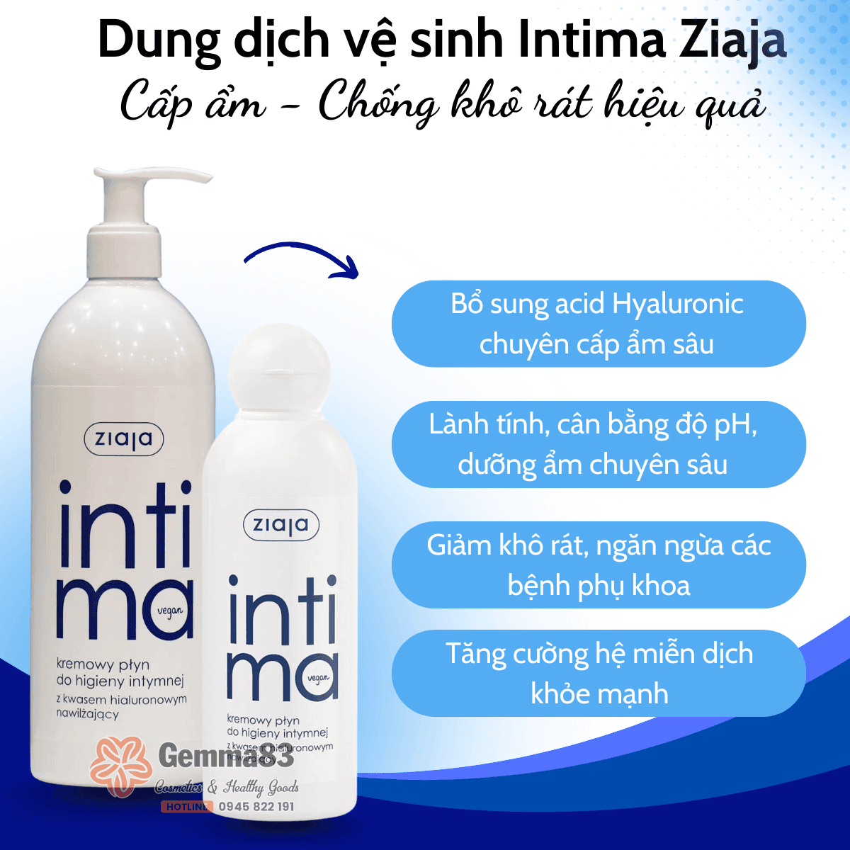 Dung dịch vệ sinh phụ nữ Intima Ziaja Ba Lan (3)