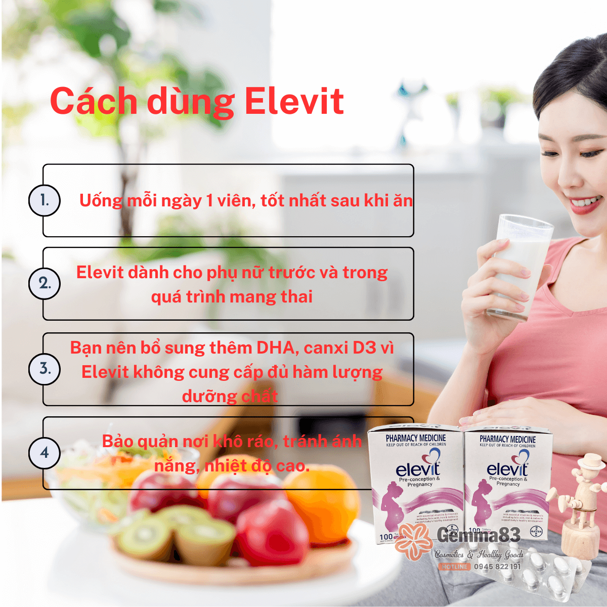 Elevit chính hãng Úc – Vitamin bà bầu (100 viên) (1) Elevit chính hãng Úc – Vitamin bà bầu (100 viên) (1)