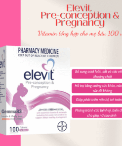 Elevit chính hãng Úc – Vitamin bà bầu (100 viên) (3)