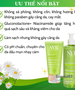 Gel rửa mặt SVR cho da dầu mụn nhạy cảm (5)