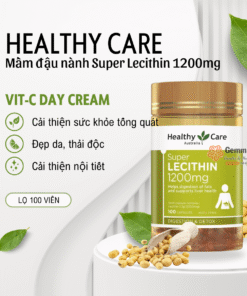 Mầm đậu nành Healthy Care Super Lecithin 1200mg Úc 100 viên (3)