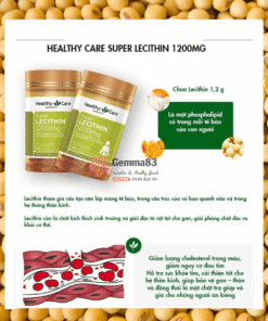 Mầm đậu nành Healthy Care Super Lecithin 1200mg Úc 100 viên (4)