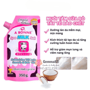 Muối tắm A Bonne sữa bò 350g Spa Milk Salt (3)