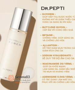Nước hoa hồng Dr.Pepti Centella Toner 180ml dưỡng da căng bóng (6)