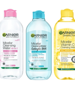Nước tẩy trang Garnier Micellar Cleansing Water 400ml vàng, hồng, xanh