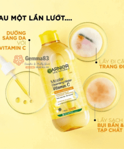 Nước tẩy trang Garnier Micellar Cleansing Water 400ml vàng, hồng, xanh (4)