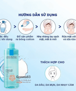 Nước tẩy trang La Roche Posay Effaclar cho da dầu, da nhạy cảm 400ml (5)