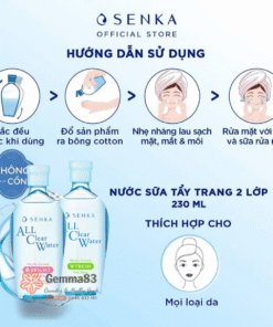 Nước tẩy trang Senka 230ml Nhật Bản cấp ẩm, dưỡng sáng, ngừa mụn kiểm soát dầu nhờn (1)
