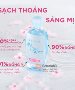 Nước tẩy trang Senka 230ml Nhật Bản cấp ẩm, dưỡng sáng, ngừa mụn kiểm soát dầu nhờn (4)