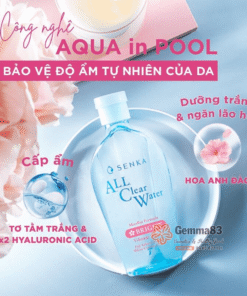 Nước tẩy trang Senka 230ml Nhật Bản cấp ẩm, dưỡng sáng, ngừa mụn kiểm soát dầu nhờn (5)