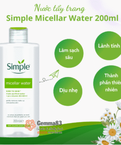Nước tẩy trang Simple lành tính làm sạch trang điểm 200ml (3)