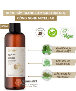 Nước tẩy trang bí đao Cocoon làm sạch giảm dầu 500ml (3)
