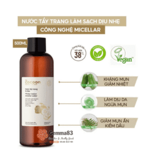 Nước tẩy trang bí đao Cocoon làm sạch giảm dầu 500ml (3)