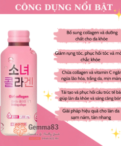 Nước uống Girl Collagen 1000mg Hàn Quốc dạng chai, dạng túi (1)