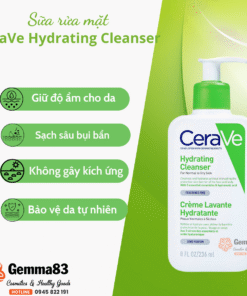 Sữa rửa mặt Cerave cho da khô, da thường 236ml Hydrating Cleanser (4)