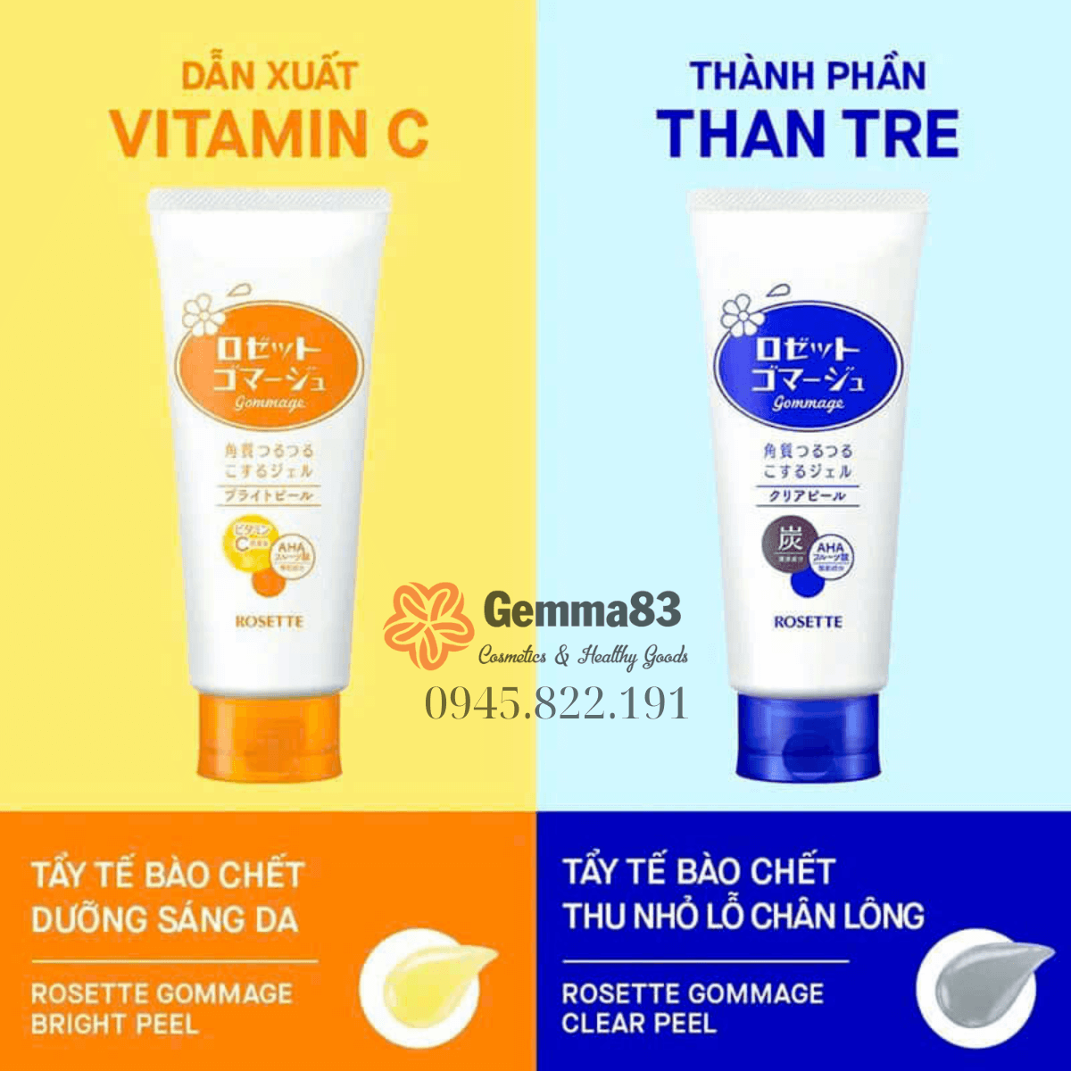 Tẩy da chết Rosette Gommage Gentle Peeling Gel 120g (3) Tẩy da chết Rosette Gommage Gentle Peeling Gel 120g (3)