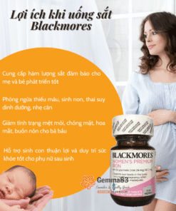 Viên sắt bầu Blackmores Women's Premium Iron 30 viên của Úc (5)