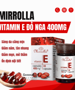 Viên uống Vitamin E đỏ Mirrolla 400mg Nga 30 viên (3)
