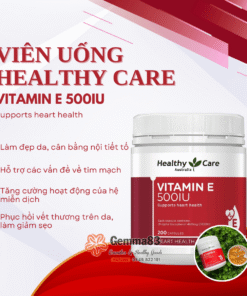 Viên uống vitamin E Healthy Care 500IU Úc lọ 200 viên (3)