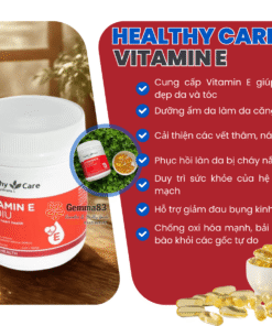 Viên uống vitamin E Healthy Care 500IU Úc lọ 200 viên (5)