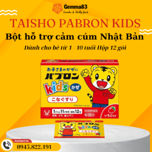 Bột cảm cúm cho bé Taisho Pabron Kids từ 1 10 tuổi 12 gói  (3)