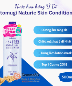 Nước hoa hồng Hatomugi Naturie Skin Conditioner Lotion Nhật Bản 500ml (3)