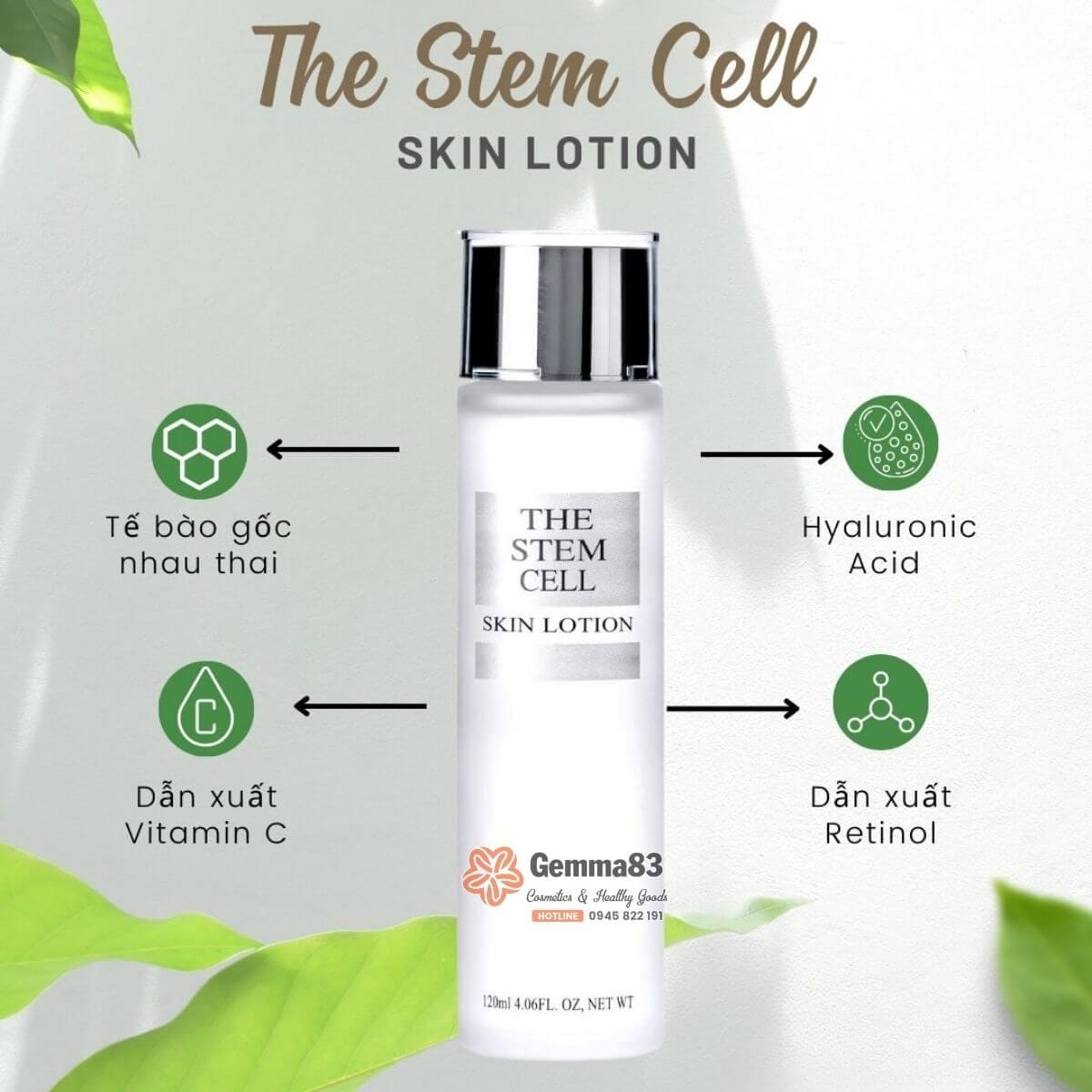 Nước hoa hồng The Stem Cell Lotion Nhật Bản 120ml (3)