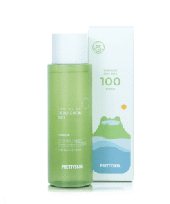 Nước hoa hồng rau má Prettyskin The Pure Jeju Cica 100 Hàn Quốc 250ml (1)