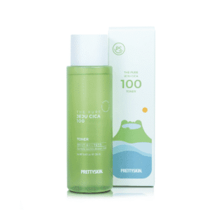 Nước hoa hồng rau má Prettyskin The Pure Jeju Cica 100 Hàn Quốc 250ml (1)