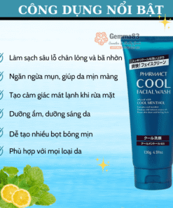 Sữa rửa mặt PHARMAACT Cool Facial Wash 130g (2)