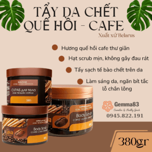 Tẩy da chết toàn thân Exclusive Cosmetic quế hồi cafe 380g (2)