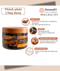 Tẩy da chết toàn thân Exclusive Cosmetic quế hồi cafe 380g (4)