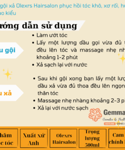 Bộ dầu gội xả Olexrs Hair Salon Argan Oil Collagen của Anh (1)