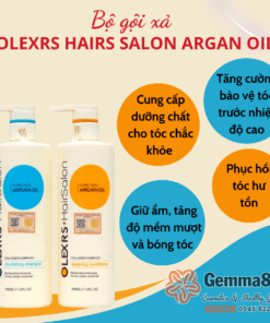 Bộ dầu gội xả Olexrs Hair Salon Argan Oil Collagen của Anh (3)