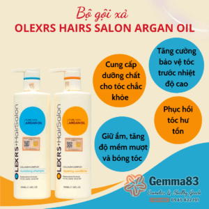 Bộ dầu gội xả Olexrs Hair Salon Argan Oil Collagen của Anh (3)