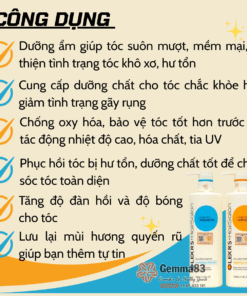 Bộ dầu gội xả Olexrs Hair Salon Argan Oil Collagen của Anh (4)