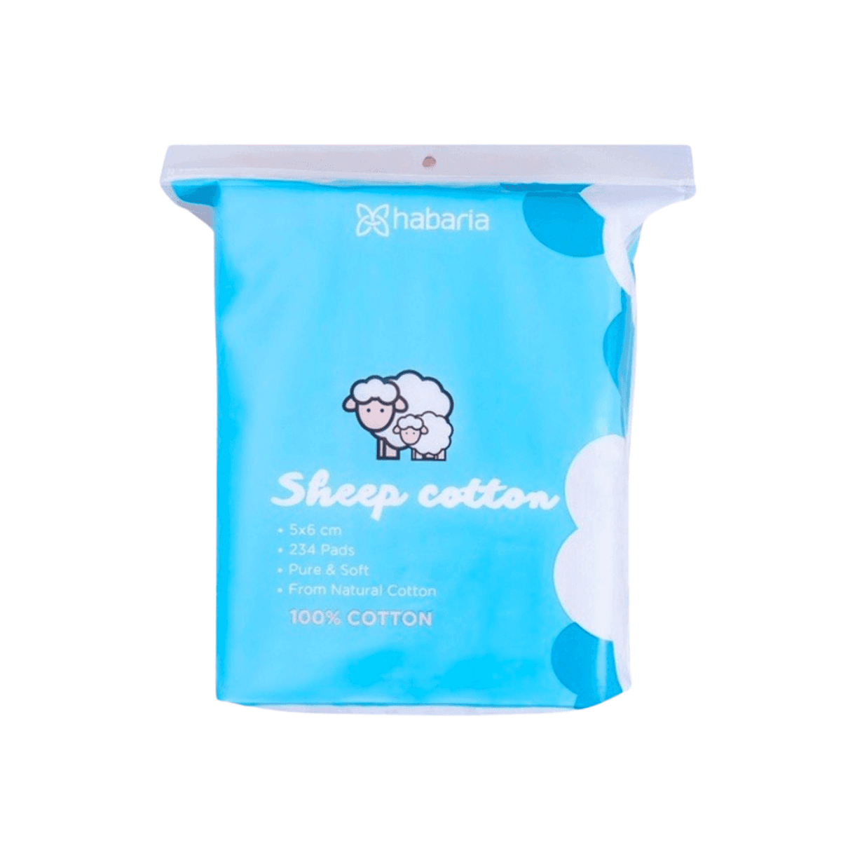 Bông tẩy trang Habaria Sheep Cotton 234 miếng (2)