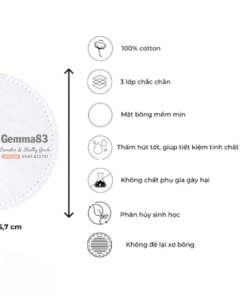 Bông tẩy trang La Soirée Premium Cotton 225 miếng (5)