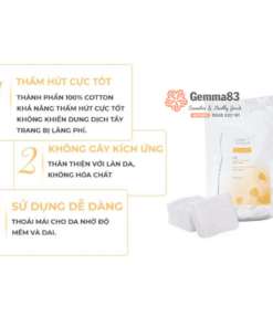 Bông tẩy trang Pháp Tetra Le Soin Laretat Pur 600 miếng (1)