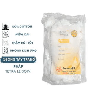 Bông tẩy trang Pháp Tetra Le Soin Laretat Pur 600 miếng (3)