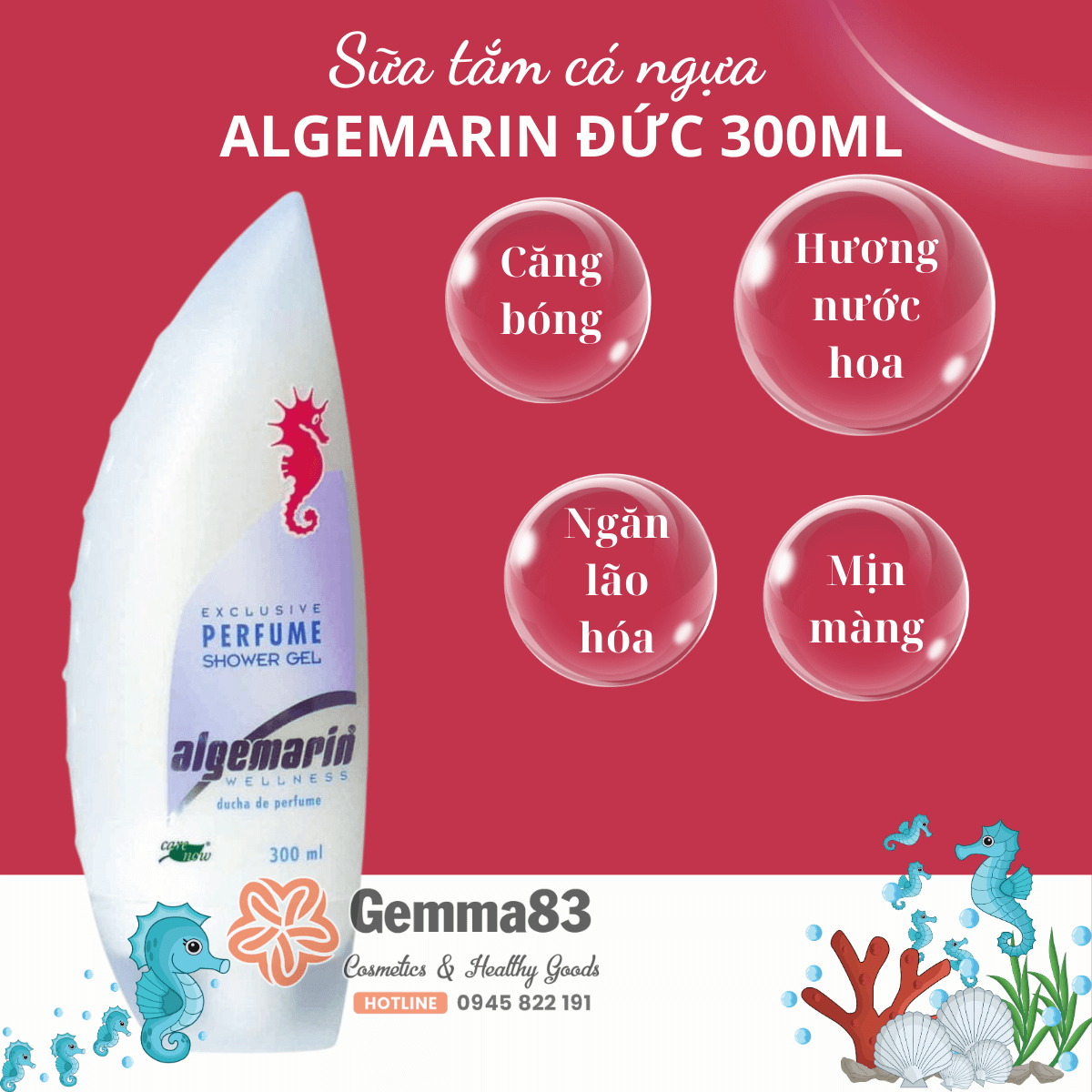 Công dụng của Sữa tắm cá ngựa Đức Algemarin Đức 300ml (3)