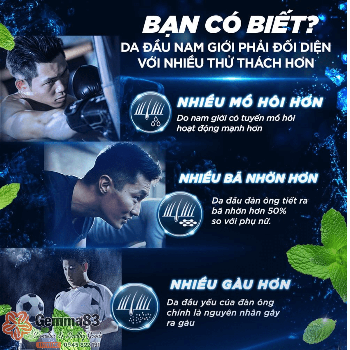 Dầu gội Clear Men Cool Sport bạc hà sạch gàu 390ml Thái Lan (4)