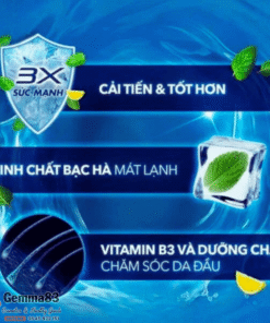 Dầu gội Clear Men Cool Sport bạc hà sạch gàu 390ml Thái Lan (5)