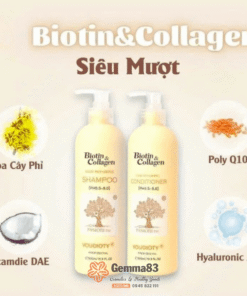 Dầu gội xả Biotin & Collagen Pasiori siêu mượt và phục hồi (1)