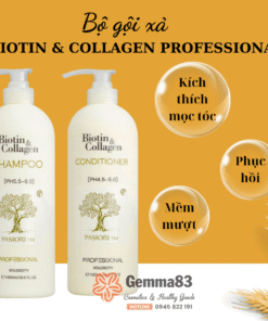 Dầu gội xả Biotin & Collagen Pasiori siêu mượt và phục hồi (4)