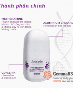 Lăn khử mùi Biotrade Odorex Deo Roll Antiperspirant Roll On chống đổ mồ hôi 20ml (4)